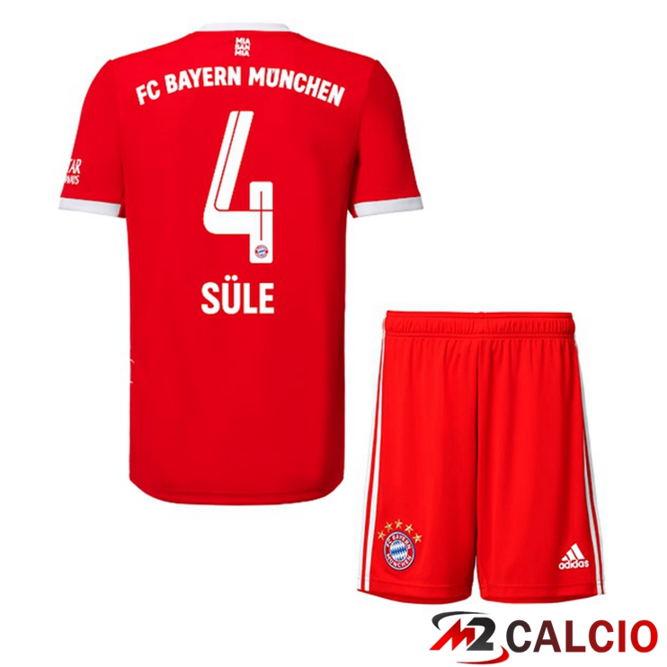 Maglie Calcio Bayern Monaco (Süle 4) Bambino Prima Rosso 2022/2023