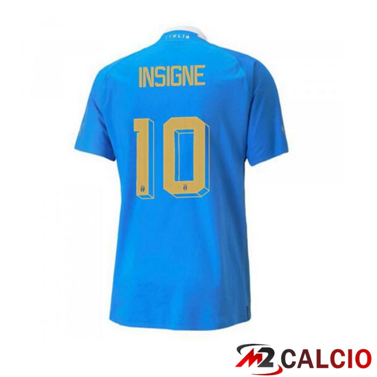 Maglie Calcio Italia（Insigne 10）Prima Blu 2022/2023