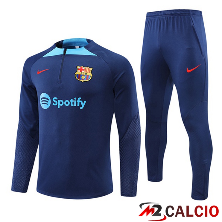 Maglie Calcio Personalizzate,Tute Calcio Squadre,Maglia Nazionale Italiana Calcio | Insieme Tuta Calcio FC Barcellona Blu 2022/2023