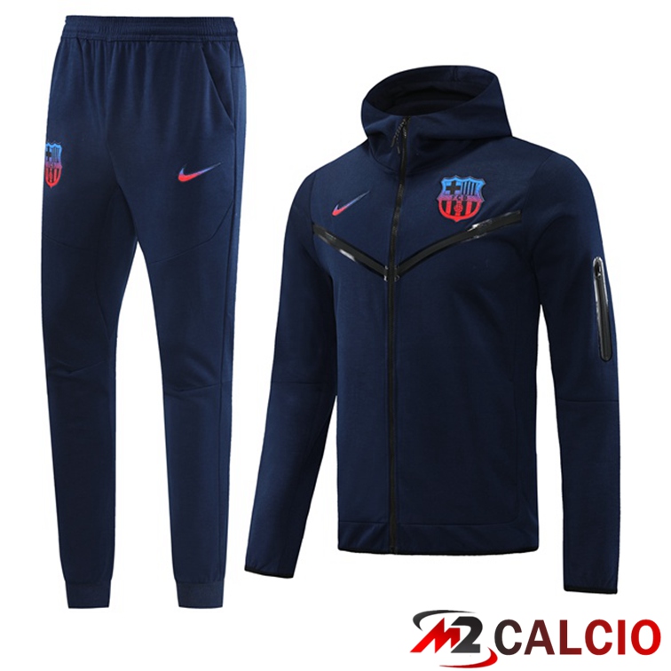 Maglie Calcio Personalizzate,Tute Calcio Squadre,Maglia Nazionale Italiana Calcio | Insieme Giacca Con Cappuccio Tuta FC Barcellona Blu Royal 2022/2023