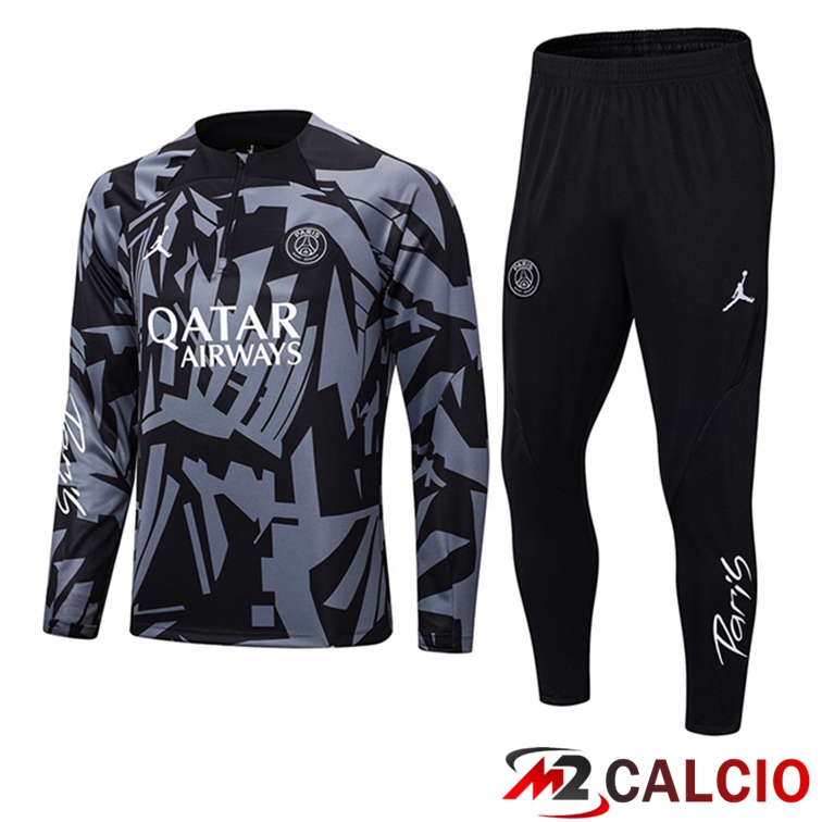 Maglie Calcio Personalizzate,Tute Calcio Squadre,Maglia Nazionale Italiana Calcio | Insieme Tuta Calcio FC Barcellona Nero Grigio 2022/2023