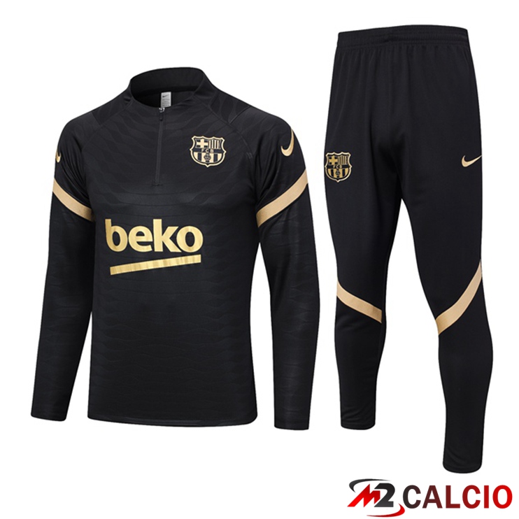 Maglie Calcio Personalizzate,Tute Calcio Squadre,Maglia Nazionale Italiana Calcio | Insieme Tuta Calcio FC Barcellona Nero 2023/2024