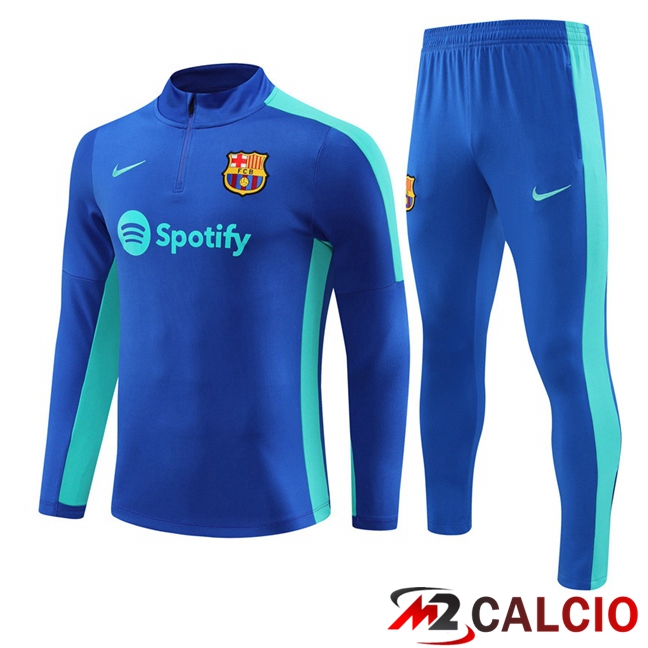 Maglie Calcio Personalizzate,Tute Calcio Squadre,Maglia Nazionale Italiana Calcio | Insieme Tuta Calcio FC Barcellona Blu 2023/2024