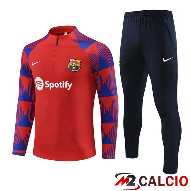 Maglie Calcio Personalizzate,Tute Calcio Squadre,Maglia Nazionale Italiana Calcio | Insieme Tuta Calcio FC Barcellona Rosso 2023/2024