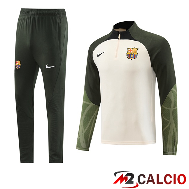 Maglie Calcio Personalizzate,Tute Calcio Squadre,Maglia Nazionale Italiana Calcio | Insieme Tuta Calcio FC Barcellona Bianco Verde 2023/2024