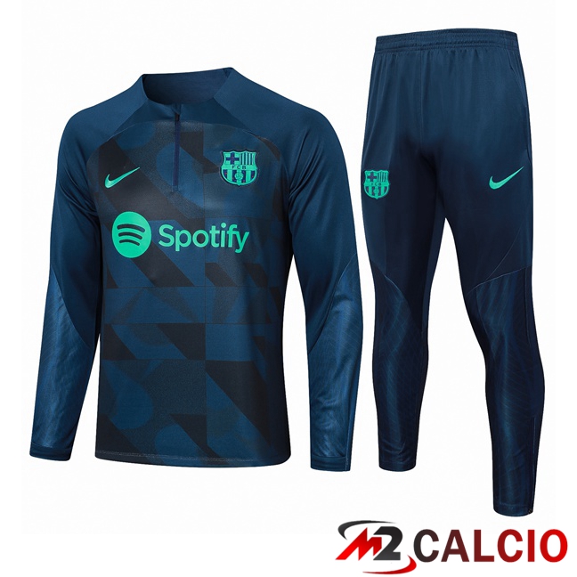 Maglie Calcio Personalizzate,Tute Calcio Squadre,Maglia Nazionale Italiana Calcio | Insieme Tuta Calcio FC Barcellona Blu Reale 2023/2024