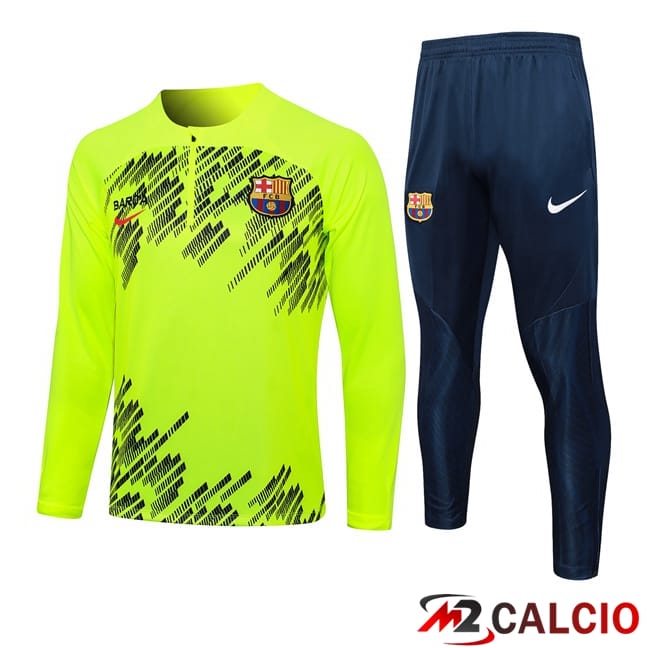 Maglie Calcio Personalizzate,Tute Calcio Squadre,Maglia Nazionale Italiana Calcio | Insieme Tuta Calcio FC Barcellona Verde 2024/2025