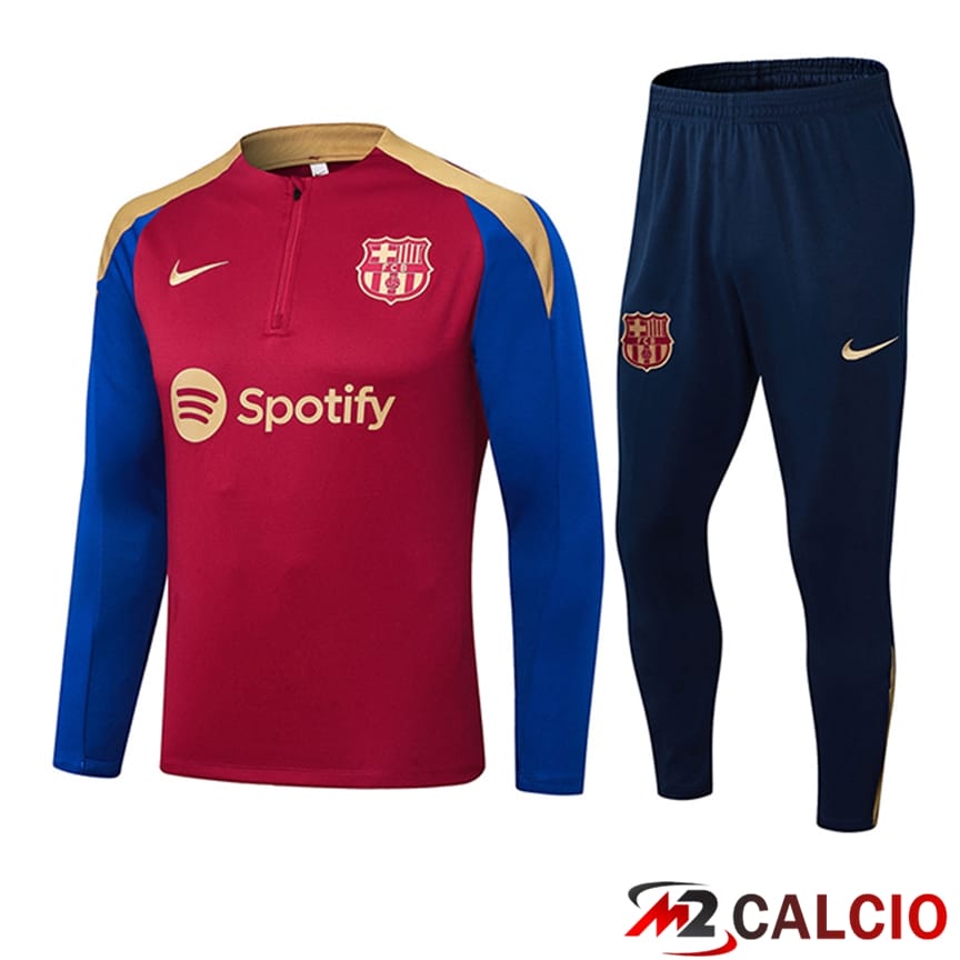 Maglie Calcio Personalizzate,Tute Calcio Squadre,Maglia Nazionale Italiana Calcio | Tuta Calcio FC Barcellona Rosso/Blu/Giallo 2024/2025