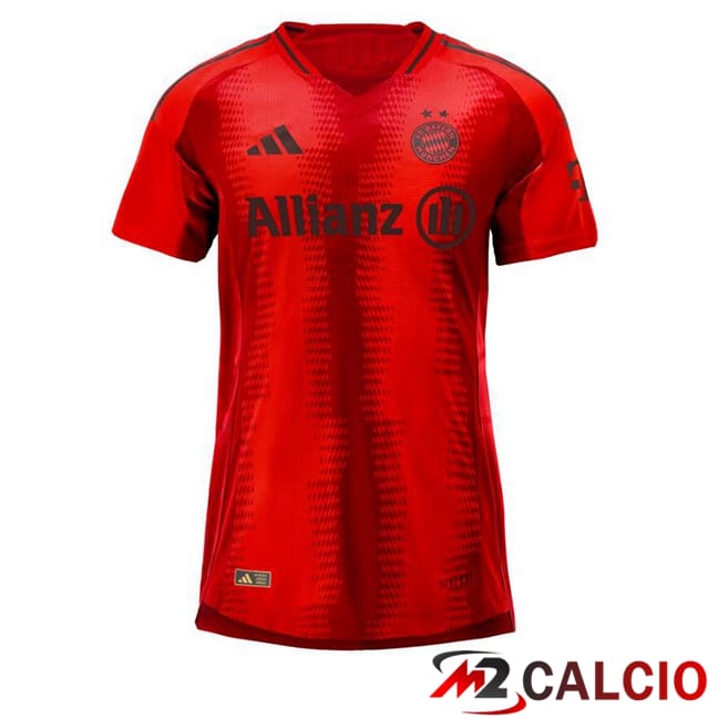 Maglie Calcio Personalizzate,Tute Calcio Squadre,Maglia Nazionale Italiana Calcio | Maglie Calcio Bayern Monaco Donna Prima Rosso 2024/2025