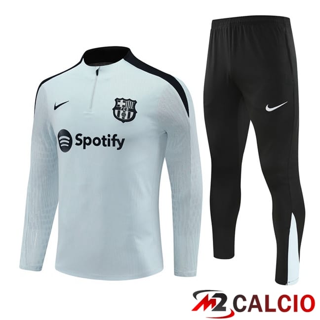Maglie Calcio Personalizzate,Tute Calcio Squadre,Maglia Nazionale Italiana Calcio | Insieme Tuta Calcio FC Barcellona Grigio 2024/2025