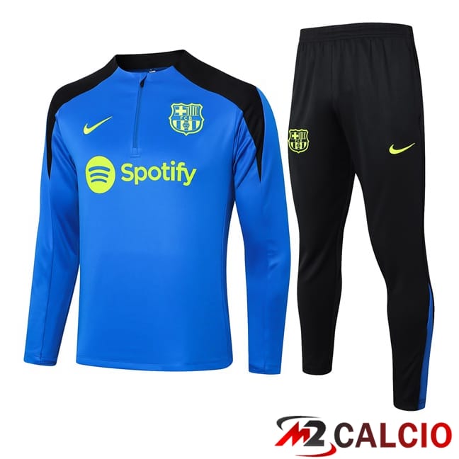 Maglie Calcio Personalizzate,Tute Calcio Squadre,Maglia Nazionale Italiana Calcio | Insieme Tuta Calcio FC Barcellona Blu 2024/2025