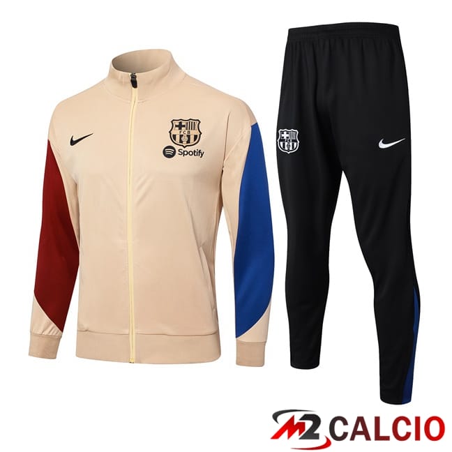 Maglie Calcio Personalizzate,Tute Calcio Squadre,Maglia Nazionale Italiana Calcio | Insieme Tuta Calcio - Giacca FC Barcellona Giallo 2024/2025