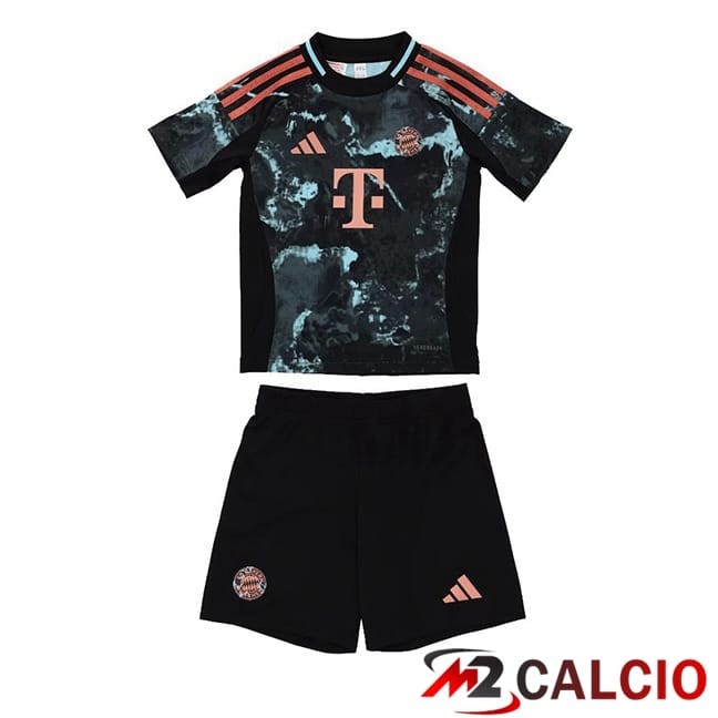 Maglie Calcio Personalizzate,Tute Calcio Squadre,Maglia Nazionale Italiana Calcio | Maglie Calcio Bayern Monaco Bambino Seconda Nero 2024/2025