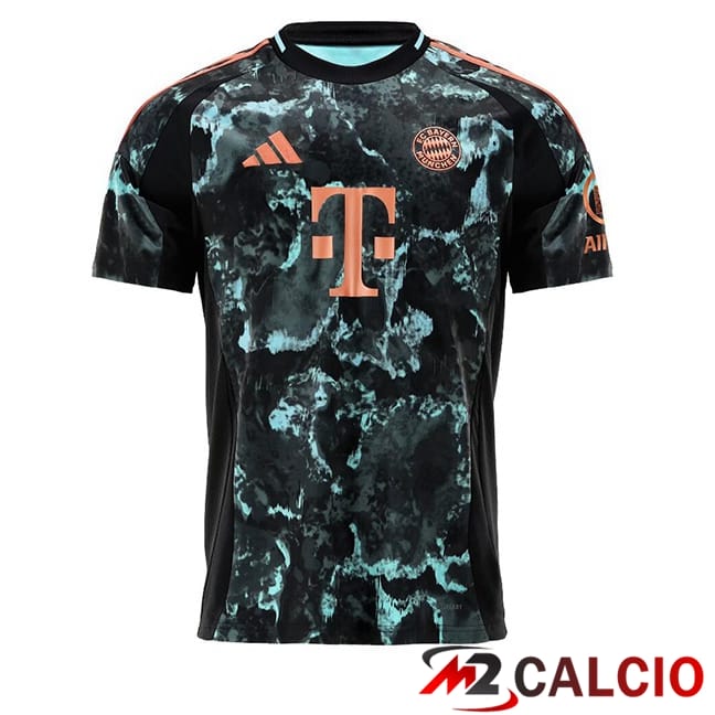 Maglie Calcio Personalizzate,Tute Calcio Squadre,Maglia Nazionale Italiana Calcio | Maglie Calcio Bayern Monaco Seconda Nero 2024/2025