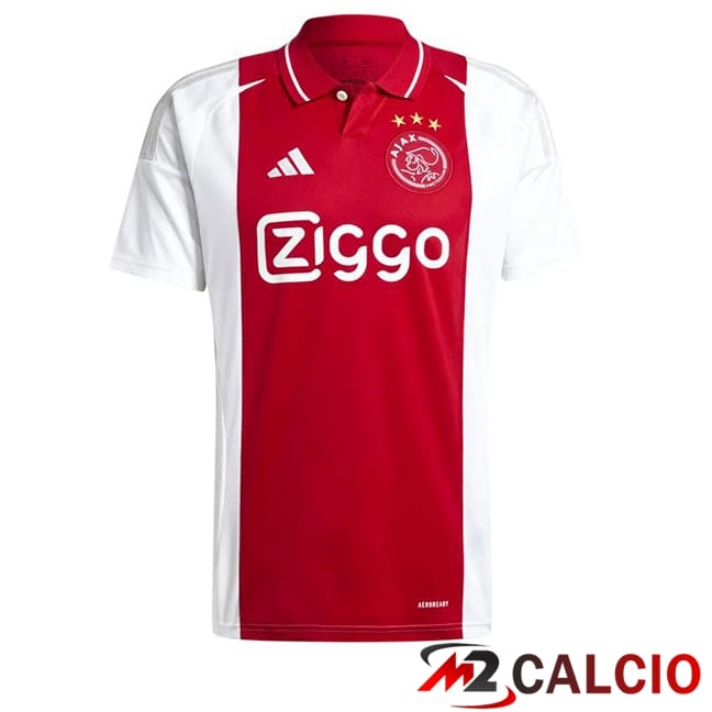 Maglie Calcio Personalizzate,Tute Calcio Squadre,Maglia Nazionale Italiana Calcio | Maglie Calcio AFC Ajax Prima Rosso Bianco 2024/2025