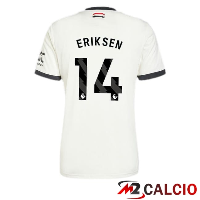 Maglie Calcio Manchester United (Eriksen 14) Terza Bianco 2024/2025