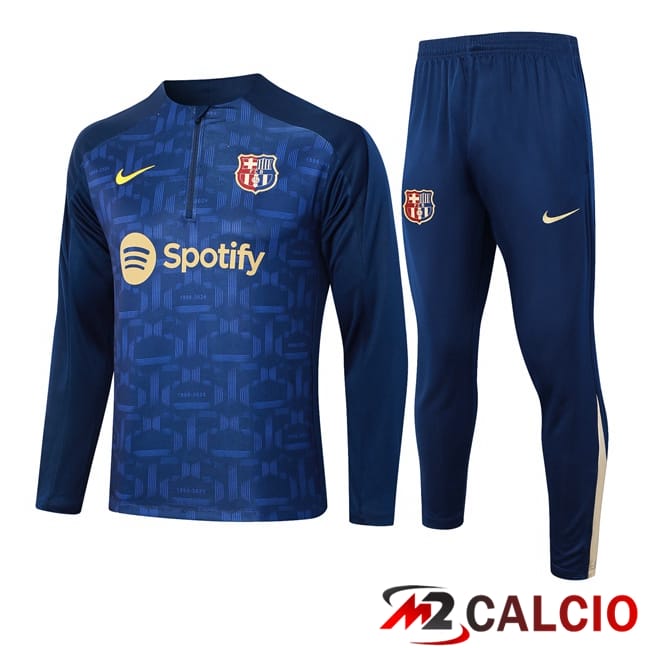 Maglie Calcio Personalizzate,Tute Calcio Squadre,Maglia Nazionale Italiana Calcio | Insieme Tuta Calcio FC Barcellona Blu Reale 2024/2025