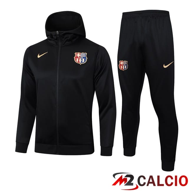 Maglie Calcio Personalizzate,Tute Calcio Squadre,Maglia Nazionale Italiana Calcio | Tuta Calcio - Giacca A Vento FC Barcellona Nero 2024/2025