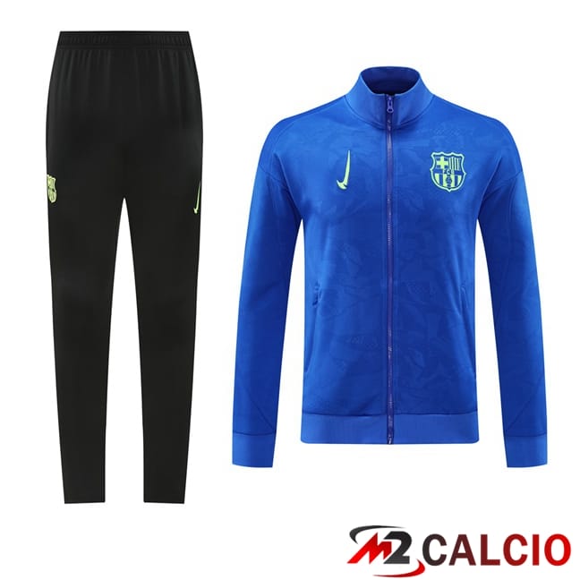 Maglie Calcio Personalizzate,Tute Calcio Squadre,Maglia Nazionale Italiana Calcio | Insieme Tuta Calcio - Giacca FC Barcellona Blu 2024/2025