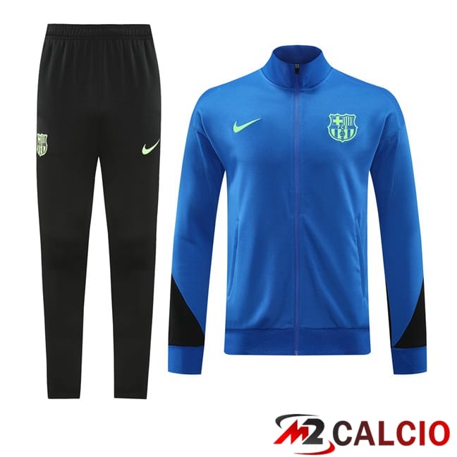 Maglie Calcio Personalizzate,Tute Calcio Squadre,Maglia Nazionale Italiana Calcio | Insieme Tuta Calcio - Giacca FC Barcellona Blu 2024/2025