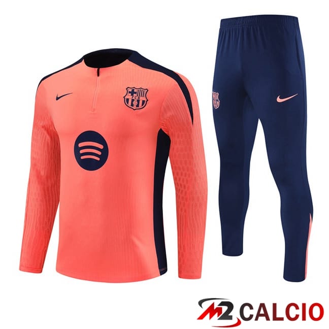 Maglie Calcio Personalizzate,Tute Calcio Squadre,Maglia Nazionale Italiana Calcio | Insieme Tuta Calcio FC Barcellona Arancia 2025/2026