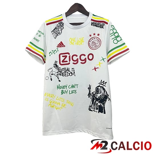 Maglie Calcio Personalizzate,Tute Calcio Squadre,Maglia Nazionale Italiana Calcio | Maglie Calcio Ajax Special Edition Bianco 2025/2026