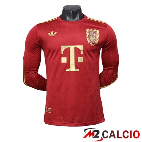 Maglie Calcio Personalizzate,Tute Calcio Squadre,Maglia Nazionale Italiana Calcio | Maglie Calcio Bayern Monaco 125th Anniversary Manica Lunga 2024/2025