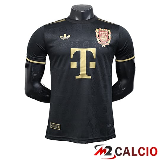 Maglie Calcio Personalizzate,Tute Calcio Squadre,Maglia Nazionale Italiana Calcio | Maglie Calcio Bayern Monaco 125th Anniversary Edition Nero 2024/2025