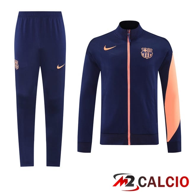 Maglie Calcio Personalizzate,Tute Calcio Squadre,Maglia Nazionale Italiana Calcio | Insieme Tuta Calcio - Giacca FC Barcellona Blu Reale 2025/2026