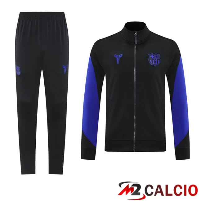 Maglie Calcio Personalizzate,Tute Calcio Squadre,Maglia Nazionale Italiana Calcio | Insieme Tuta Calcio - Giacca FC Barcellona Nero 2025/2026