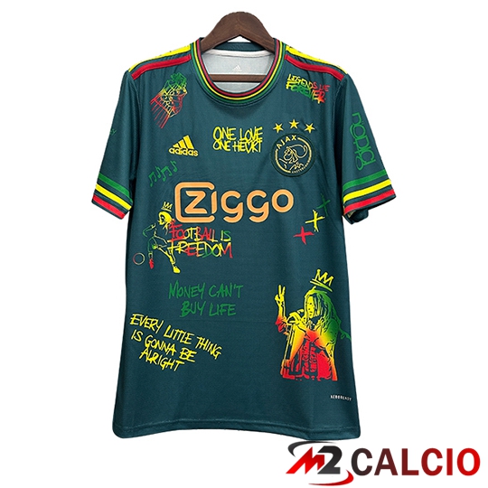 Maglie Calcio Personalizzate,Tute Calcio Squadre,Maglia Nazionale Italiana Calcio | Maglie Calcio Ajax Special Edition Verde 2025/2026