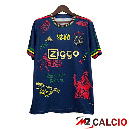 Maglie Calcio Personalizzate,Tute Calcio Squadre,Maglia Nazionale Italiana Calcio | Maglie Calcio Ajax Special Edition Blu Marinoe 2025/2026