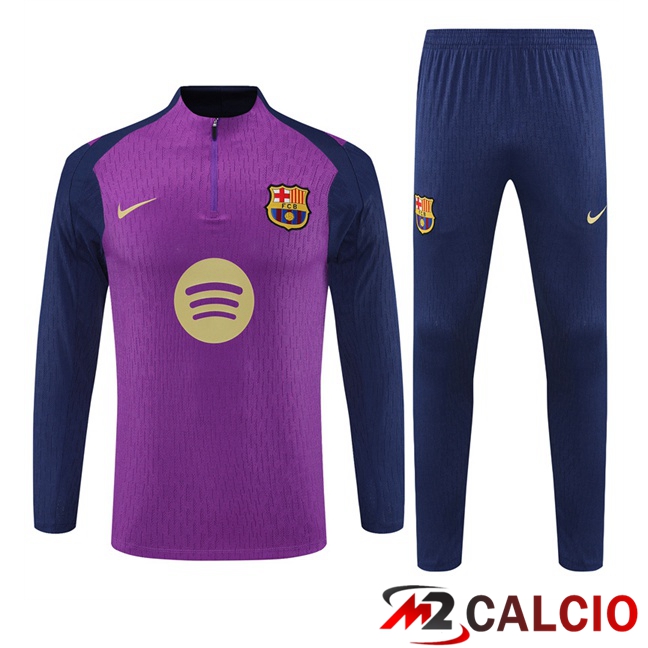 Maglie Calcio Personalizzate,Tute Calcio Squadre,Maglia Nazionale Italiana Calcio | Insieme Tuta Calcio FC Barcellona Viola 2025/2026