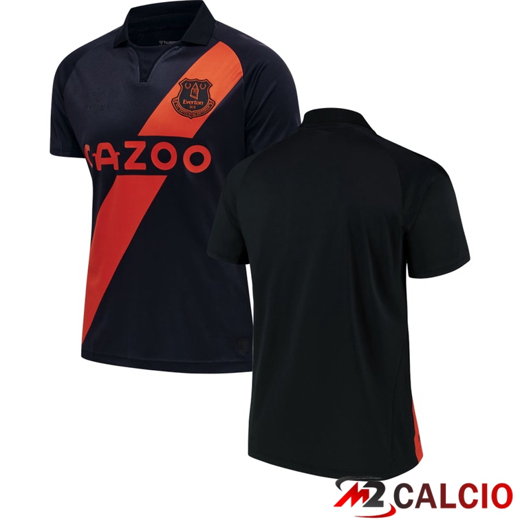 Maglie Calcio Personalizzate,Tute Calcio Squadre,Maglia Nazionale Italiana Calcio | Maglia FC Everton Seconda Nero 2021/22