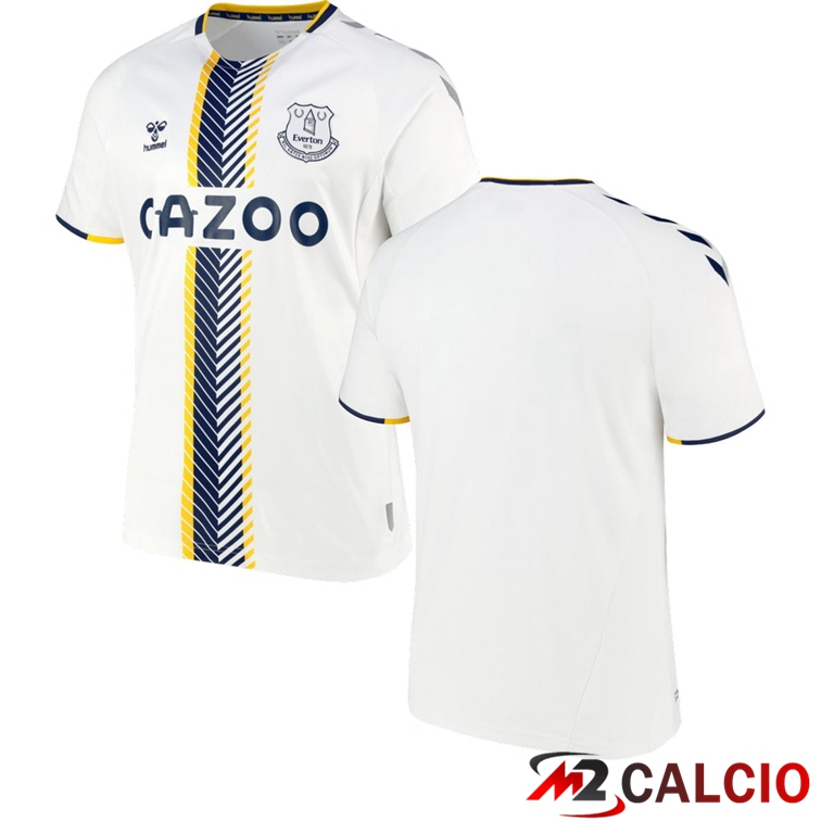Maglie Calcio Personalizzate,Tute Calcio Squadre,Maglia Nazionale Italiana Calcio | Maglia FC Everton Terza Bianco 2021/22