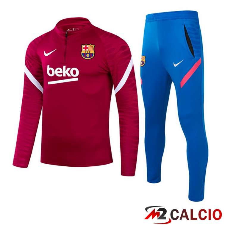 Maglie Calcio Personalizzate,Tute Calcio Squadre,Maglia Nazionale Italiana Calcio | Insieme Tuta Calcio FC Barcellona Rosso 2021/2022