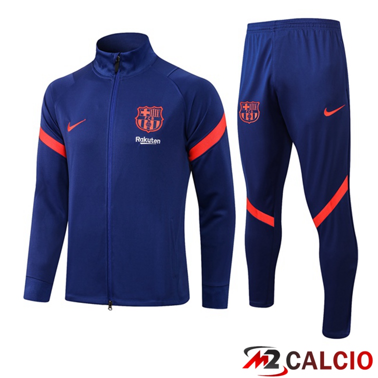 Maglie Calcio Personalizzate,Tute Calcio Squadre,Maglia Nazionale Italiana Calcio | Insieme Tuta Calcio - Giacca FC Barcellona Blu 2021/2022