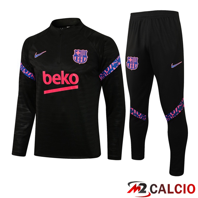 Maglie Calcio Personalizzate,Tute Calcio Squadre,Maglia Nazionale Italiana Calcio | Insieme Tuta Calcio FC Barcellona Nero 2021/2022