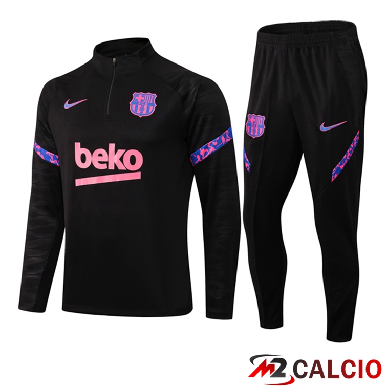 Maglie Calcio Personalizzate,Tute Calcio Squadre,Maglia Nazionale Italiana Calcio | Insieme Tuta Calcio FC Barcellona Nero 2021/2022