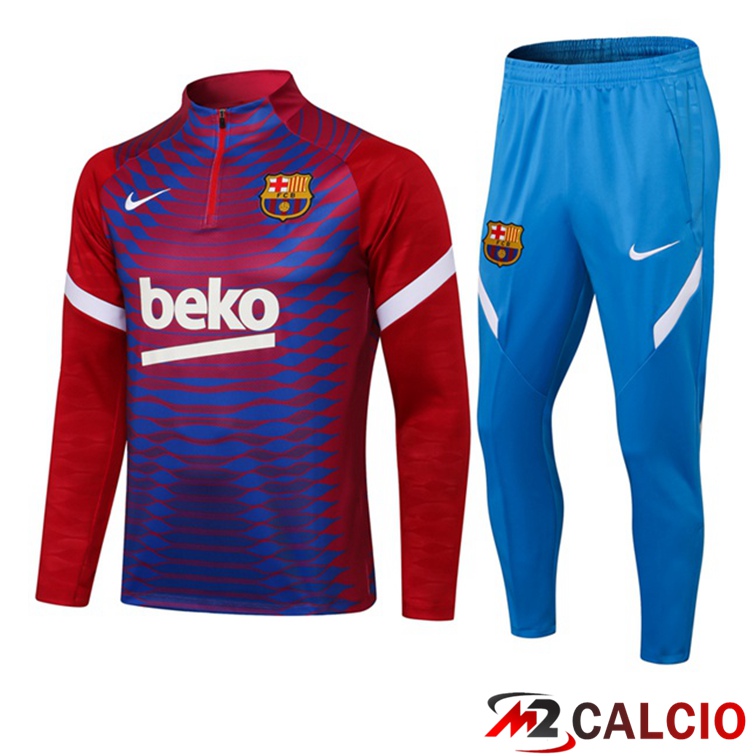 Maglie Calcio Personalizzate,Tute Calcio Squadre,Maglia Nazionale Italiana Calcio | Insieme Tuta Calcio FC Barcellona Blu 2021/2022