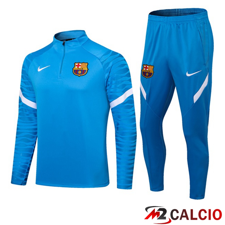 Maglie Calcio Personalizzate,Tute Calcio Squadre,Maglia Nazionale Italiana Calcio | Insieme Tuta Calcio FC Barcellona Blu 2021/2022