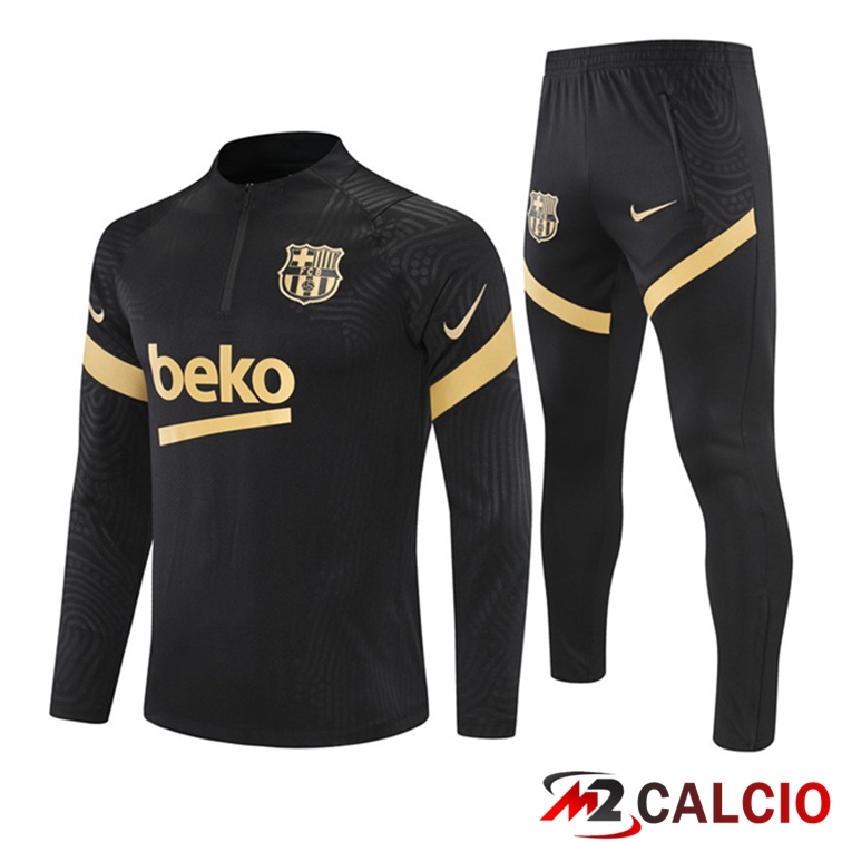 Maglie Calcio Personalizzate,Tute Calcio Squadre,Maglia Nazionale Italiana Calcio | Insieme Tuta Calcio FC Barcellona Nero 2021/2022