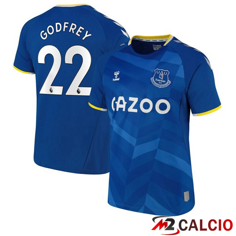 Maglie Calcio Personalizzate,Tute Calcio Squadre,Maglia Nazionale Italiana Calcio | Maglia FC Everton (Godfrey 22) Prima Blu 2021/22