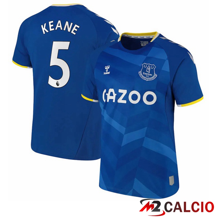 Maglie Calcio Personalizzate,Tute Calcio Squadre,Maglia Nazionale Italiana Calcio | Maglia FC Everton (Keane 5) Prima Blu 2021/22