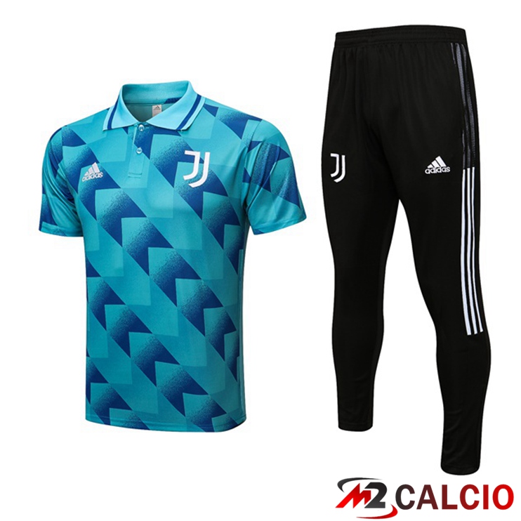 Maglie Calcio Personalizzate,Tute Calcio Squadre,Maglia Nazionale Italiana Calcio | Kit Maglia Polo Juventus + Pantaloni Blu 2022/2023