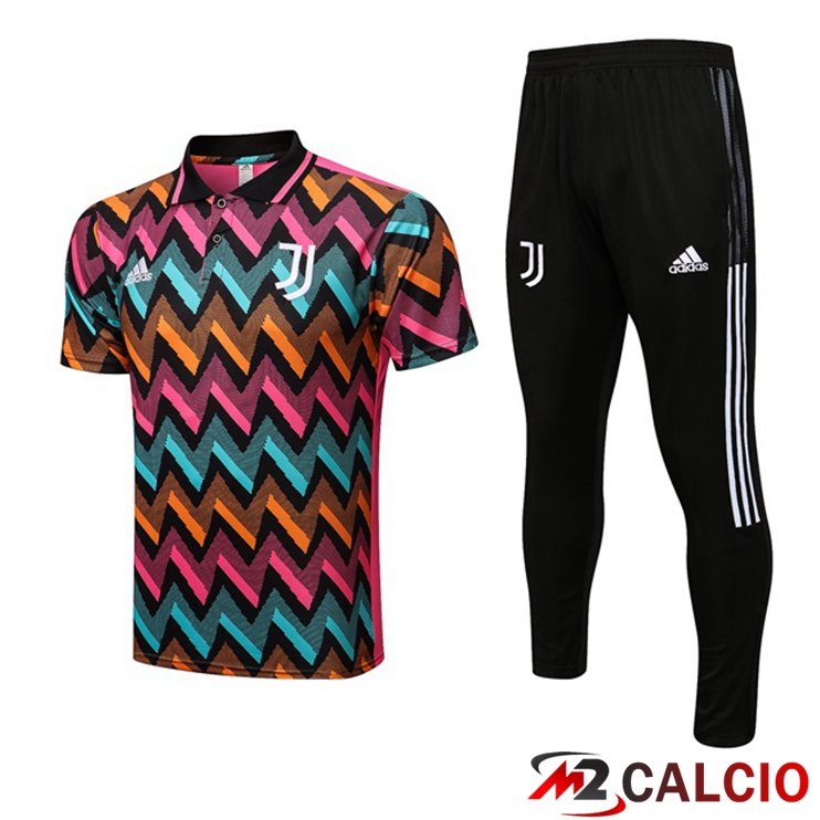 Maglie Calcio Personalizzate,Tute Calcio Squadre,Maglia Nazionale Italiana Calcio | Kit Maglia Polo Juventus + Pantaloni Blu Rosa 2022/2023
