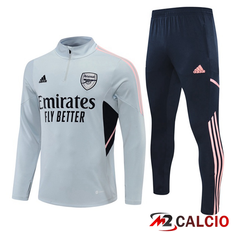 Maglie Calcio Personalizzate,Tute Calcio Squadre,Maglia Nazionale Italiana Calcio | Insieme Tuta Calcio Arsenal Grigio 2022/2023