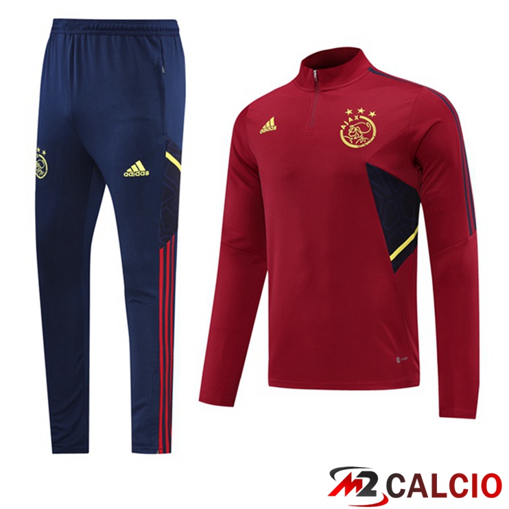 Maglie Calcio Personalizzate,Tute Calcio Squadre,Maglia Nazionale Italiana Calcio | Insieme Tuta Calcio AFC Ajax Rosso 2022/2023