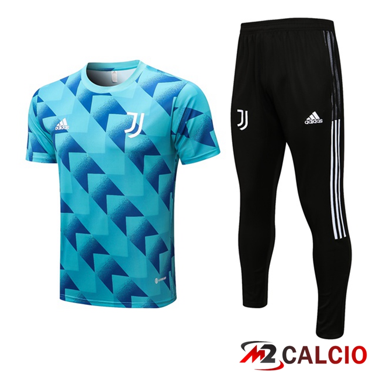 Maglie Calcio Personalizzate,Tute Calcio Squadre,Maglia Nazionale Italiana Calcio | Insieme T Shirt Allenamento Juventus + Pantaloni Blu 2022/2023
