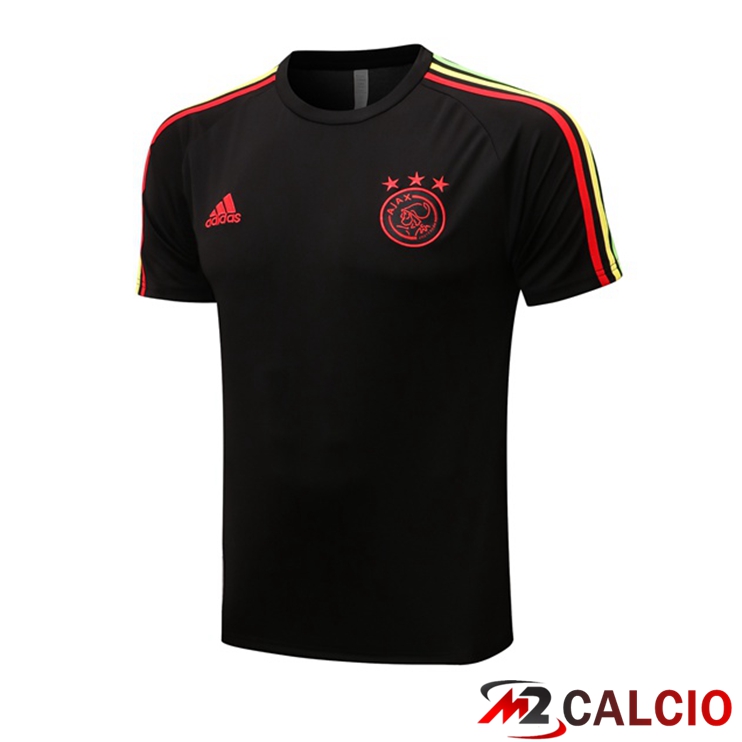 Maglie Calcio Personalizzate,Tute Calcio Squadre,Maglia Nazionale Italiana Calcio | T Shirt Allenamento AFC Ajax Nero 2022/2023